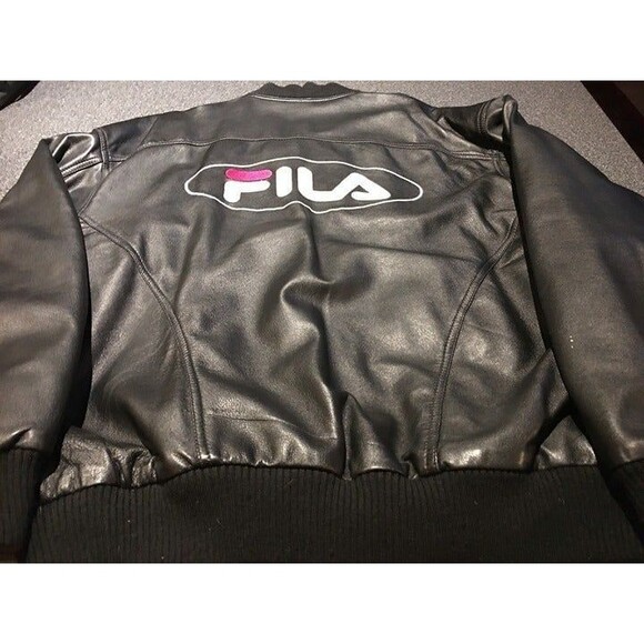 Vintage FILA Leather Jacket - Picture 1 of 4
